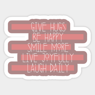 Daily Rules Sticker
